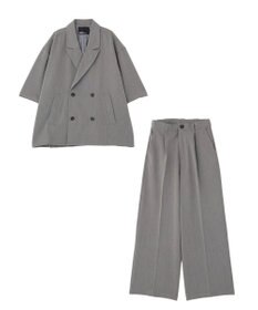 CRAFT STANDARD BOUTIQUE 半袖ダブルテーラードセットアップ