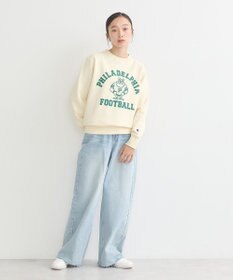 earth music&ecology チャンピオン　ｅｍａｅプリント裏毛プルオーバー