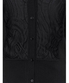 JOSEPH レース&ニット　Vネックカーディガン