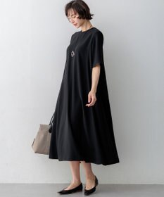 23区 S ストレッチジョーゼット フレアワンピース