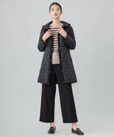 J.PRESS LADIES L 【WEB限定カラーあり・洗える】コンパクトタフタキルティング フーデッド コート