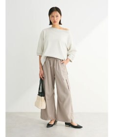 Green Parks ボートネックラメミニ裏毛プルオーバー