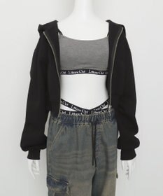 WEGO 【ブラトップ＆ショーツセット】Liliane　Ciel　ロゴテープ