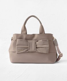 TOCCA TIED RIBBON NYLONBAG バッグ ベージュ系