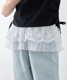 ANY KIDS 【洗濯機可能/吸汗速乾】裾レース ドライタッチ キャミソール