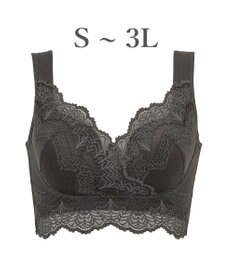 BRADELIS New York 【BRADELIS Me / ノンワイヤー・バストアップ】レーシィオールインワンブラ 日中も就寝時も快適に補正するブラ
