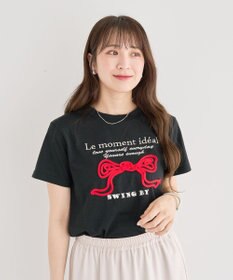 Green Parks ・ｓｗｉｎｇ　ｂｙ　リボンモチーフコード刺繍ＴＥＥ