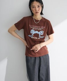 Green Parks ・ｓｗｉｎｇ　ｂｙ　リボンモチーフコード刺繍ＴＥＥ