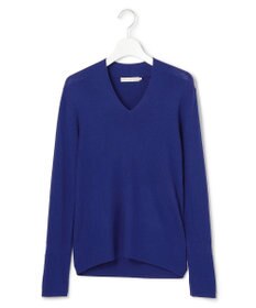 ICB 【新色追加】 エクストラファインメリノリブ Vネックプルオーバー
