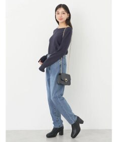 earth music&ecology センタープレスデニムパンツ