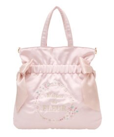 Maison de FLEUR sakuraダブルリボン2Wayトートバッグ