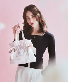 Maison de FLEUR sakuraダブルリボン2Wayトートバッグ