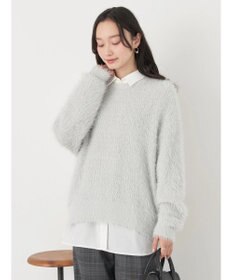 earth music&ecology ゆるモヘアライクレースニット