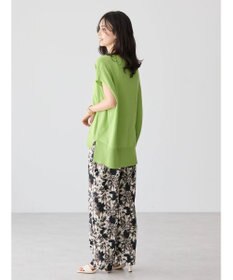 AMERICAN HOLIC 前振りニットフレンチスリーブプルオーバー