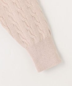 組曲 L 【前後着用可】コットンカシミヤ混2WAYケーブル ニット