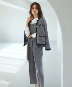 J.PRESS LADIES 【洗える】DAILY TWEED ニット アウター