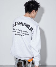 WEGO 【ユニセックス着用ITEM】アーチバックロゴグラフィックプルオーバー