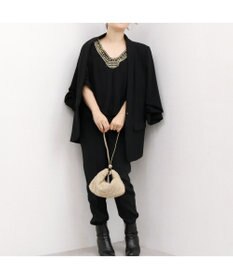 UNBILLION カシュカシュ cachecache / ワンハンドルメタリックビーズバッグ