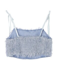 earth music&ecology 肩リボンフェザービスチェ