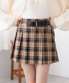 WEGO 【SCHOOL ITEM】バックル付プリーツスカパン