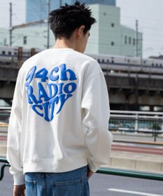 WEGO 【ユニセックス着用ITEM/裏起毛/SMLサイズ展開】リラックスフィットハートロゴプルオーバー