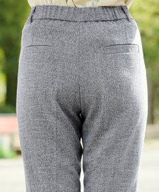 Tiaclasse 【洗える】麻調テーパードパンツ