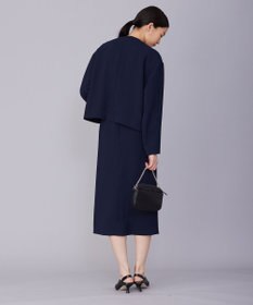 ICB L 【洗える】 ダブルクロスクレープ ブルゾン