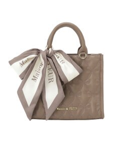Maison de FLEUR スカーフ付きリボンキルティング２Ｗａｙスクエアトート