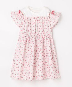 ANY KIDS 【洗濯機可能】オンオフショルダーワンピース