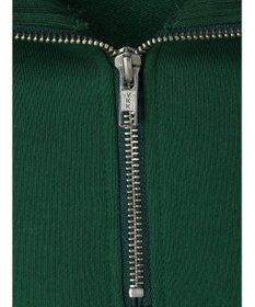 earth music&ecology ハーフＺＩＰサークルロゴ刺繍裏毛プルオーバー