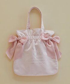 Maison de FLEUR ダブルリボンギャザートートバッグ