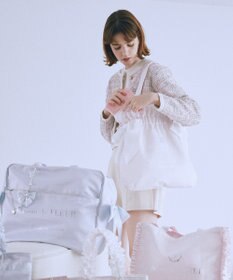 Maison de FLEUR ダブルリボンギャザートートバッグ