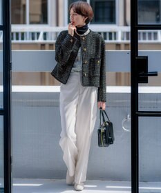 23区 S 【Oggi1月号/CLASSY.11月号掲載】スムージーコットン タートルネック ニット