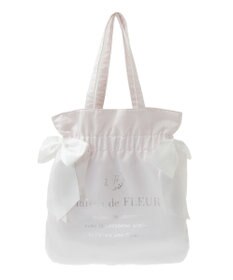 Maison de FLEUR ダブルリボンギャザートートバッグ
