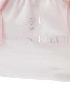 Maison de FLEUR ダブルリボンギャザートートバッグ