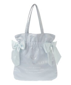 Maison de FLEUR ダブルリボンギャザートートバッグ