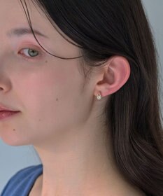 Phoebe 【金属アレルギー対応】【痛くないシリーズ】ルーセントビジューライトフィットイヤリング　ローズゴールド