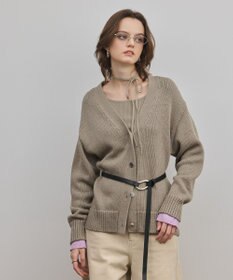 GRACE CONTINENTAL リリヤーンニットカーディガン