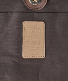 russet ツイードスカーフ付きレザー2WAYショルダーバッグ(CE-1632)