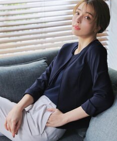 Tiaclasse L 【洗える】リボンカラーパフスリーブブラウス