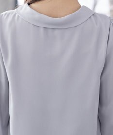 Tiaclasse L 【洗える】リボンカラーパフスリーブブラウス