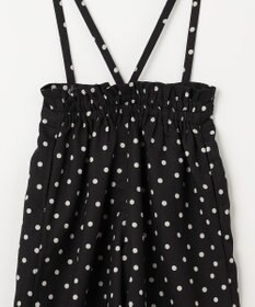 ANY KIDS 麻ライク ドット柄 ガウチョ