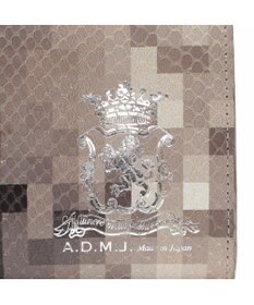 A.D.M.J. 【牛革】スネーク型押し/ガマグチウォレット