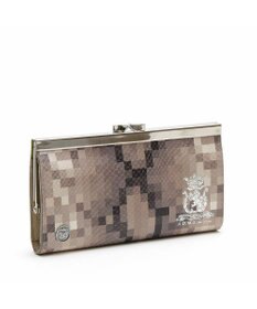 A.D.M.J. 【牛革】スネーク型押し/ガマグチウォレット