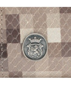 A.D.M.J. 【牛革】スネーク型押し/ガマグチウォレット