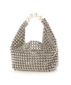 UNBILLION カシュカシュ cachecache / シルバービーズ手提げバッグ