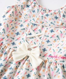 OP／FILA 【marie claire ENFANTS】小花柄編上げAライン水着