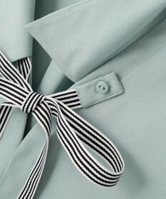YECCA VECCA 2wayストライプリボンブラウス