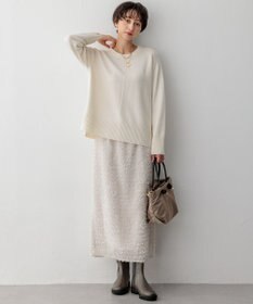 23区 【洗える】ヘアリーカットジャカード スカート