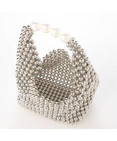 UNBILLION カシュカシュ cachecache / シルバービーズ手提げバッグ